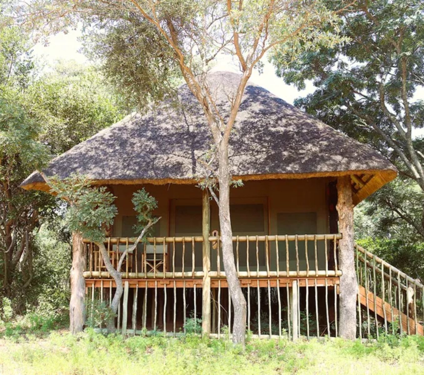 Rondreis Zuid-Afrika, Entabeni Game Reserve, Honeyguide Ranger Camp, buitenkant tent