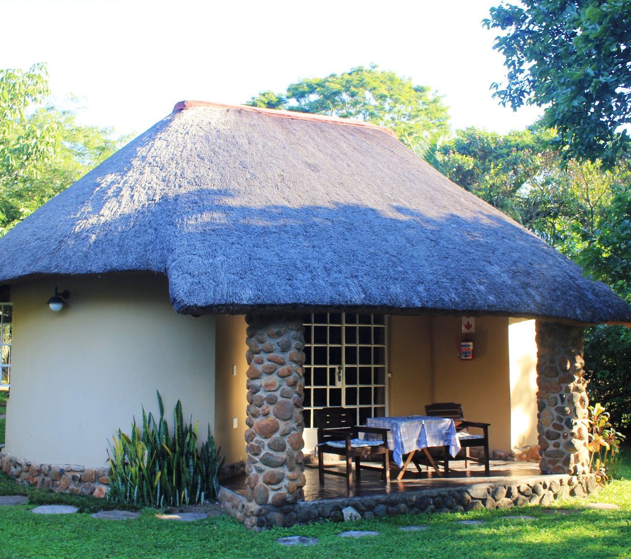 Rondreis Zuid-Afrika, Hazyview, Idle & Wild Country Estate, buitenaanzicht accommodatie