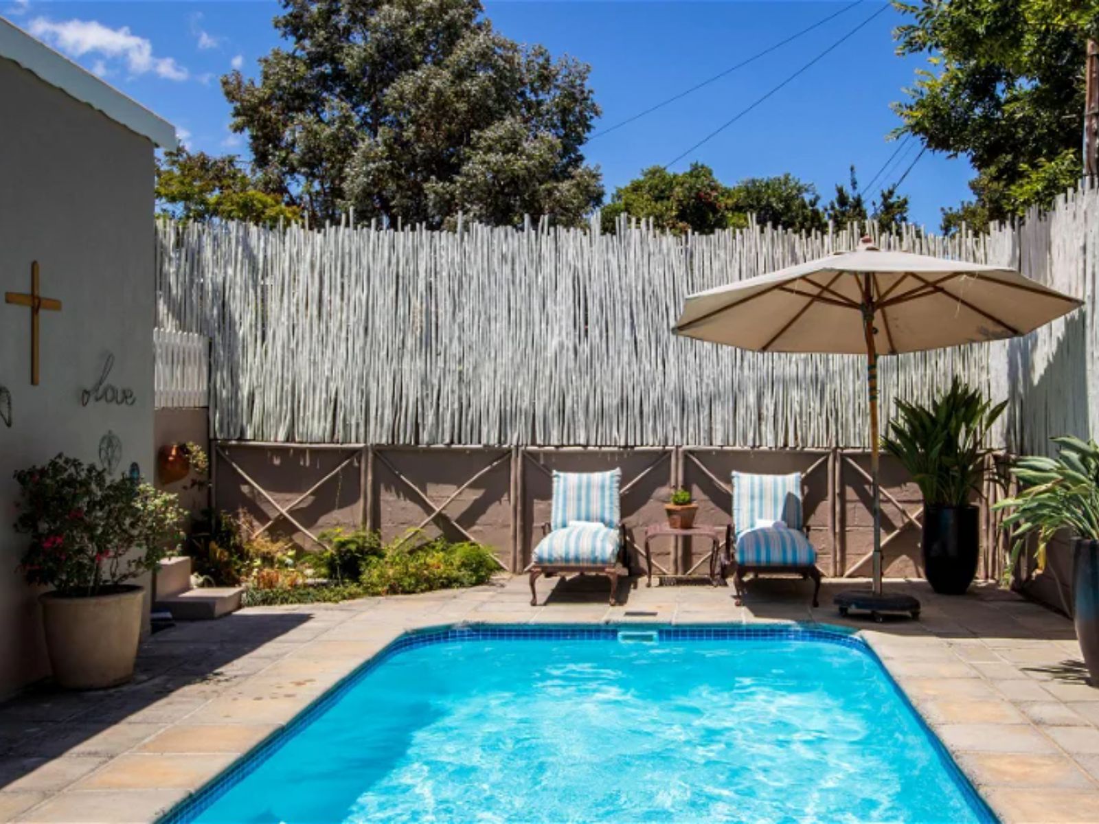 Rondreis Zuid-Afrika, Hermanus, The Pottingshed, zwembad