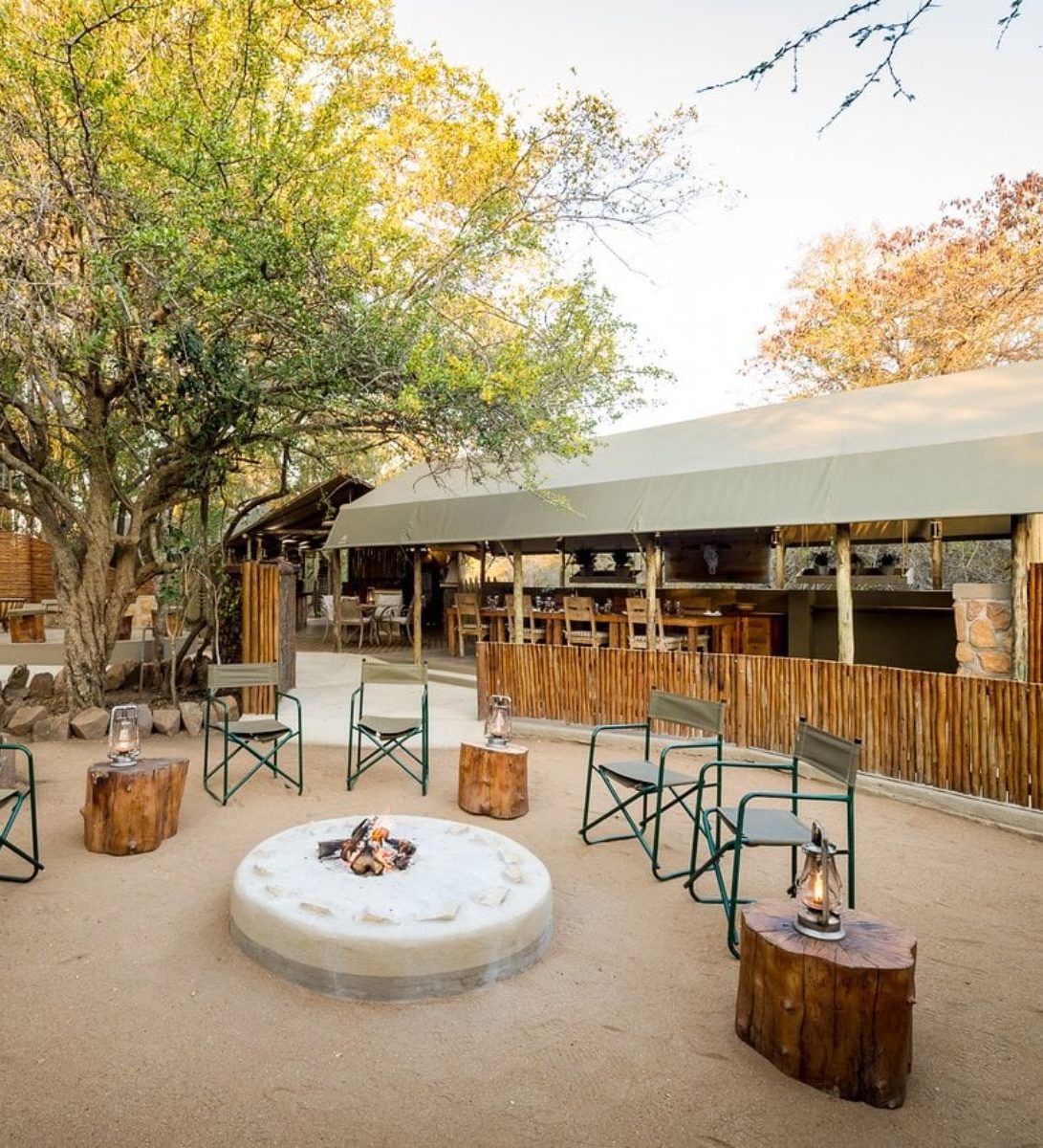 Rondreis Zuid-Afrika, Johannesburg, Safari Club SA, kampvuur