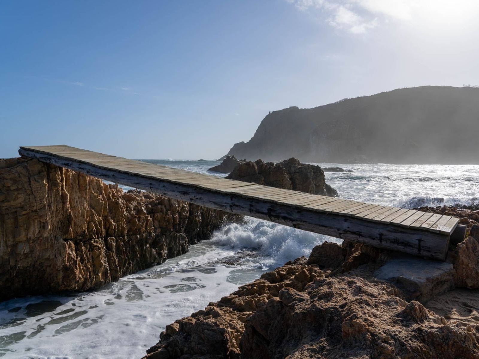 Rondreis Zuid-Afrika, Knysna, houten brug