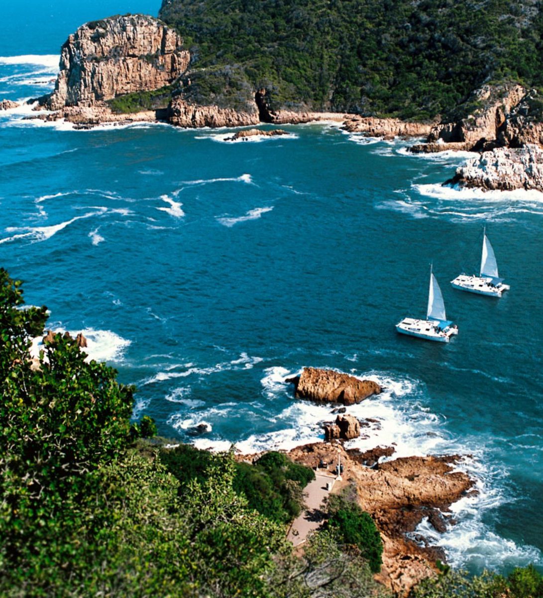 Rondreis Zuid-Afrika, Knysna, zeilboten