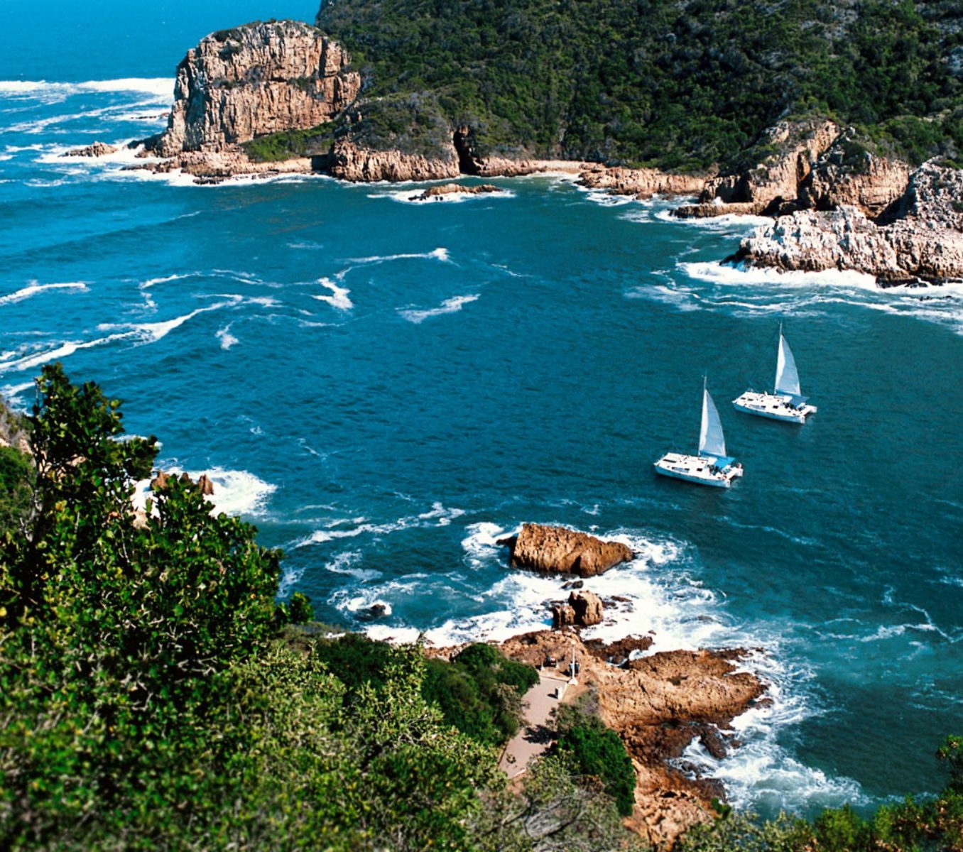 Rondreis Zuid-Afrika, Knysna, zeilboten