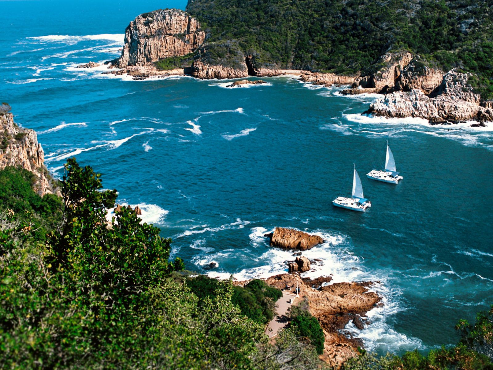 Rondreis Zuid-Afrika, Knysna, zeilboten