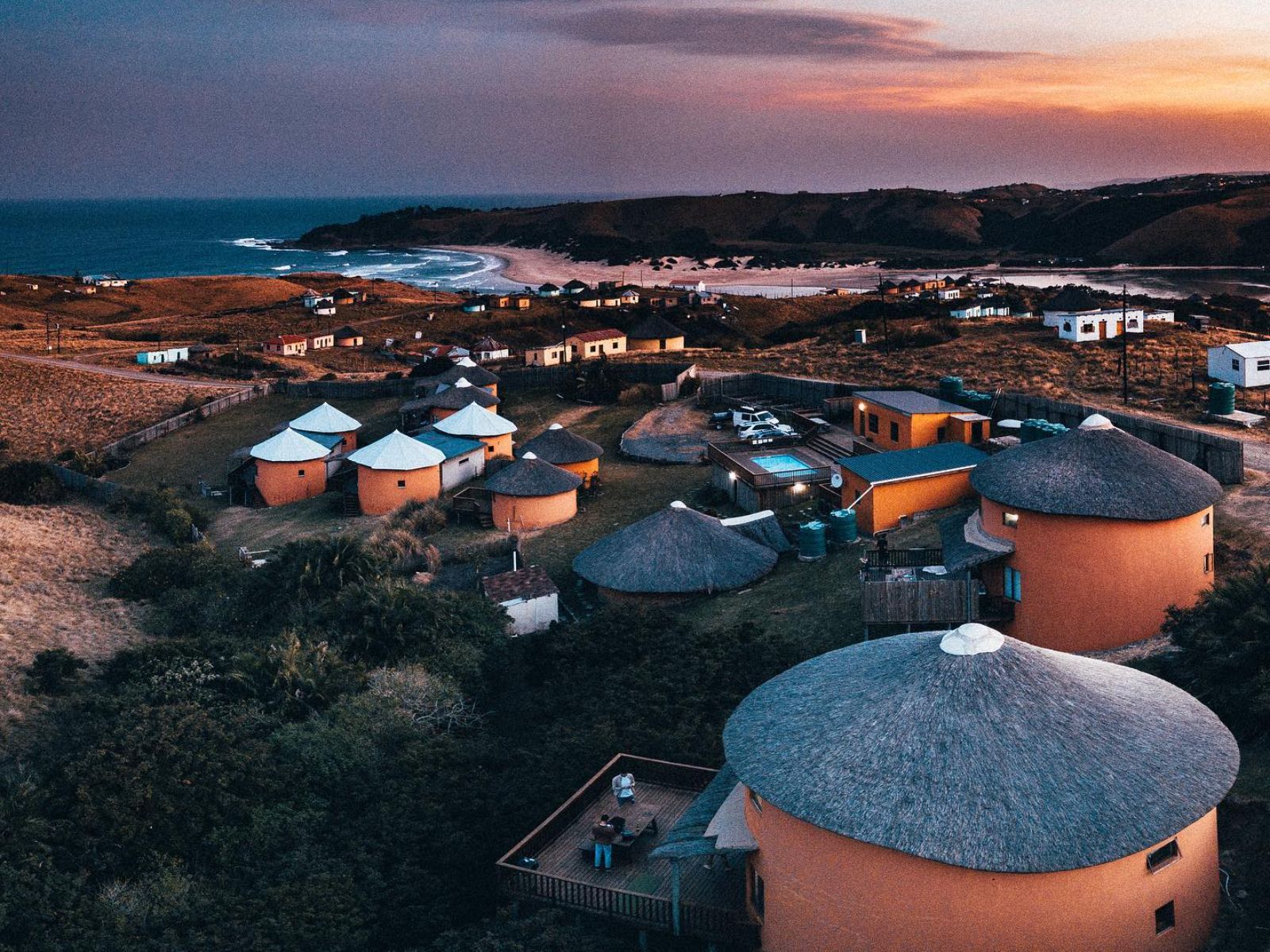 Rondreis Zuid-Afrika, Mdumbi, Swell Eco Lodge, bovenaanzicht