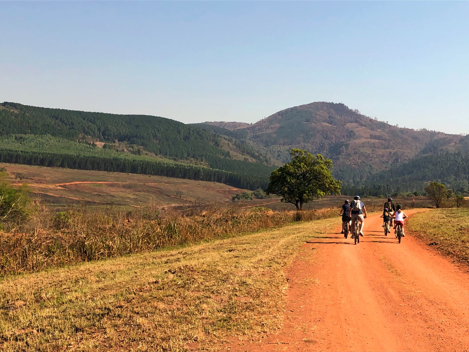 Rondreis Zuid-Afrika, Mlilwane (Wildlife Sanctuary), fietsers