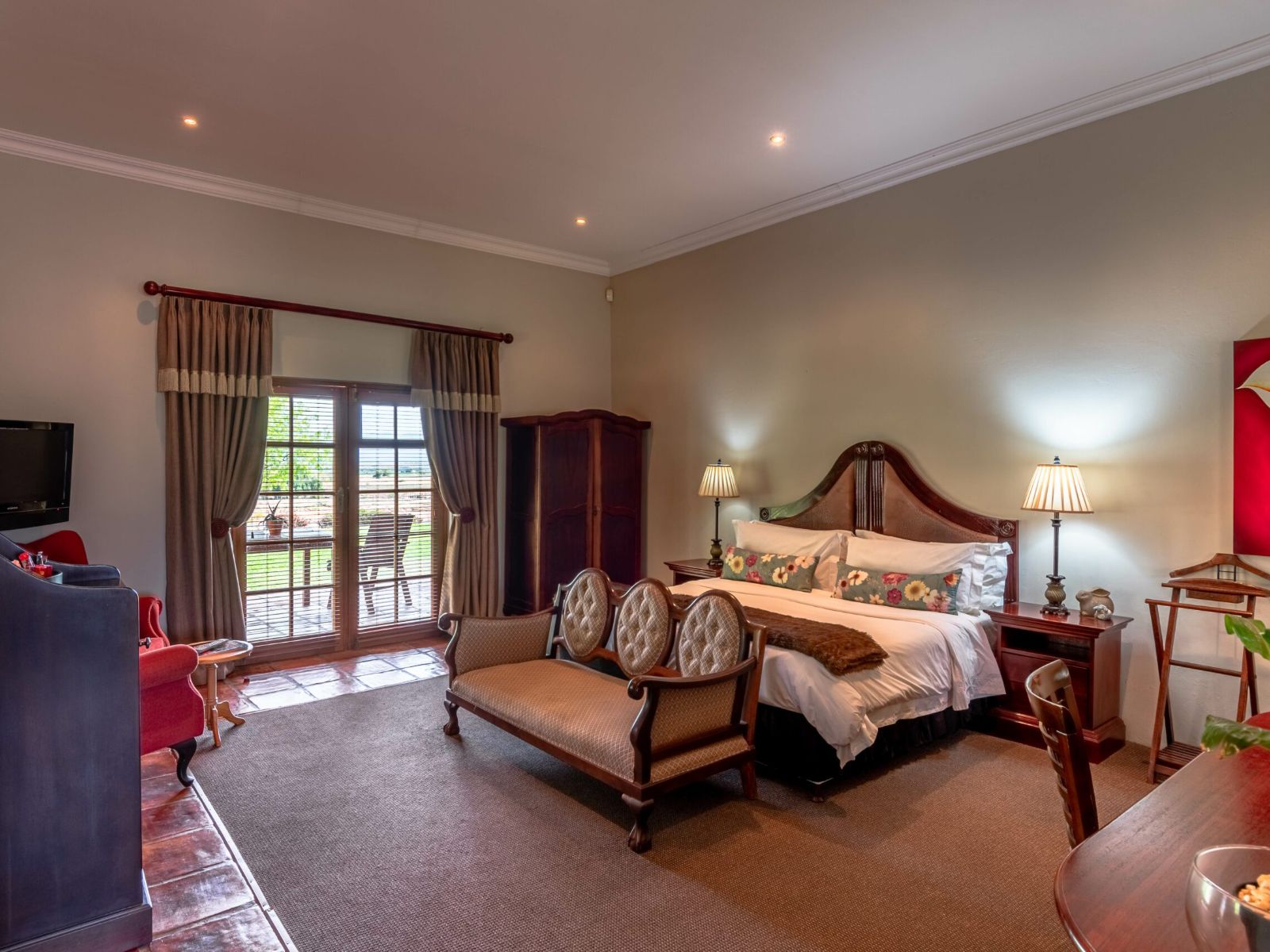 Rondreis Zuid-Afrika, Oudtshoorn, Mooiplaats Guest House, tweepersoonskamer