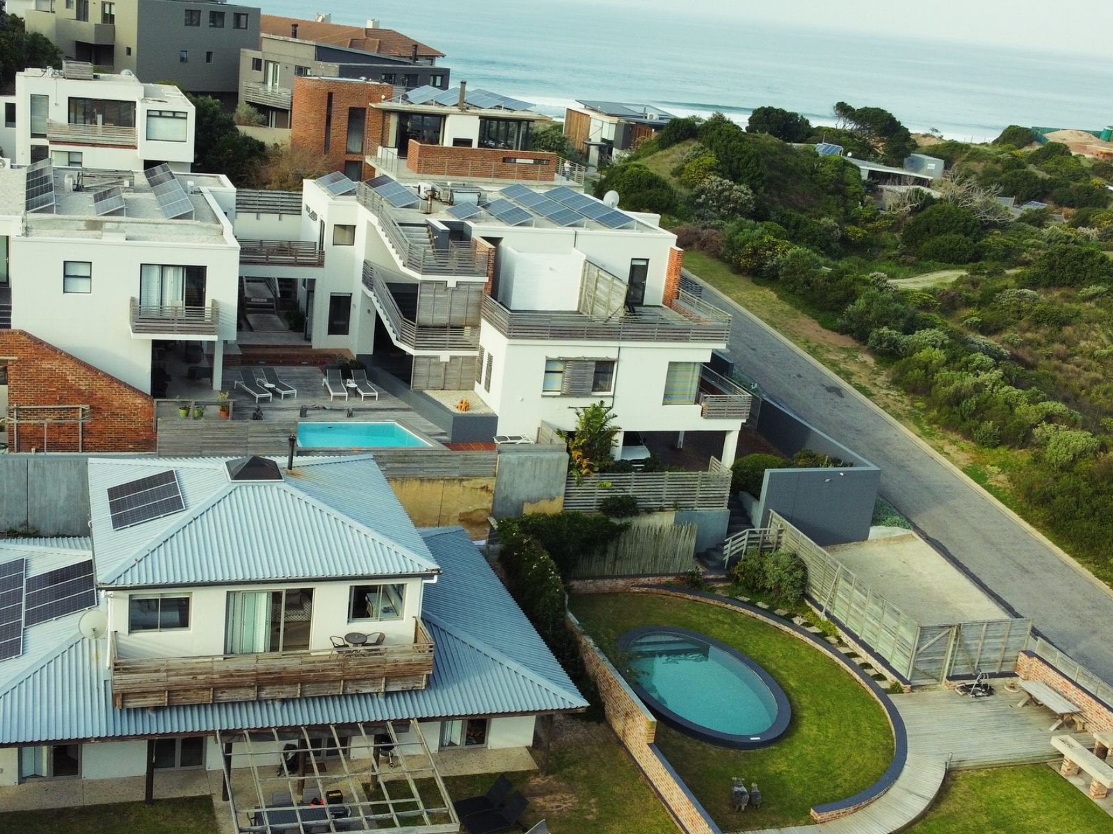 Rondreis Zuid-Afrika, Plettenberg Bay, Christiana Lodge, bovenaanzicht