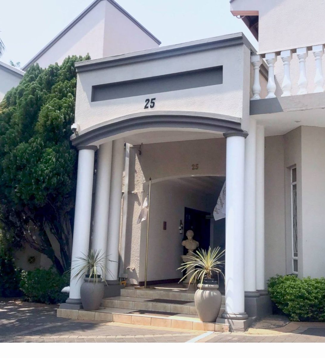 Rondreis Zuid-Afrika, Pretoria, Cornerstone Guest Lodge, buitenaanzicht