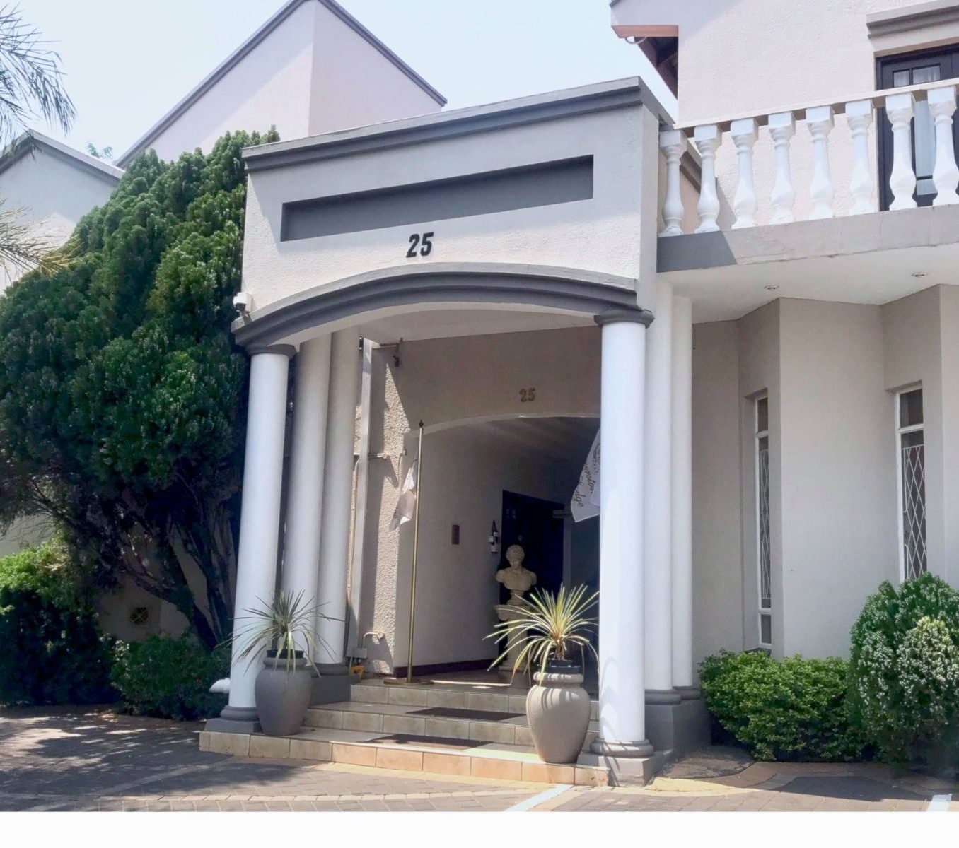 Rondreis Zuid-Afrika, Pretoria, Cornerstone Guest Lodge, buitenaanzicht