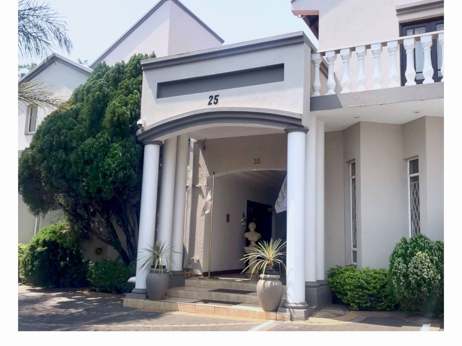 Rondreis Zuid-Afrika, Pretoria, Cornerstone Guest Lodge, buitenaanzicht