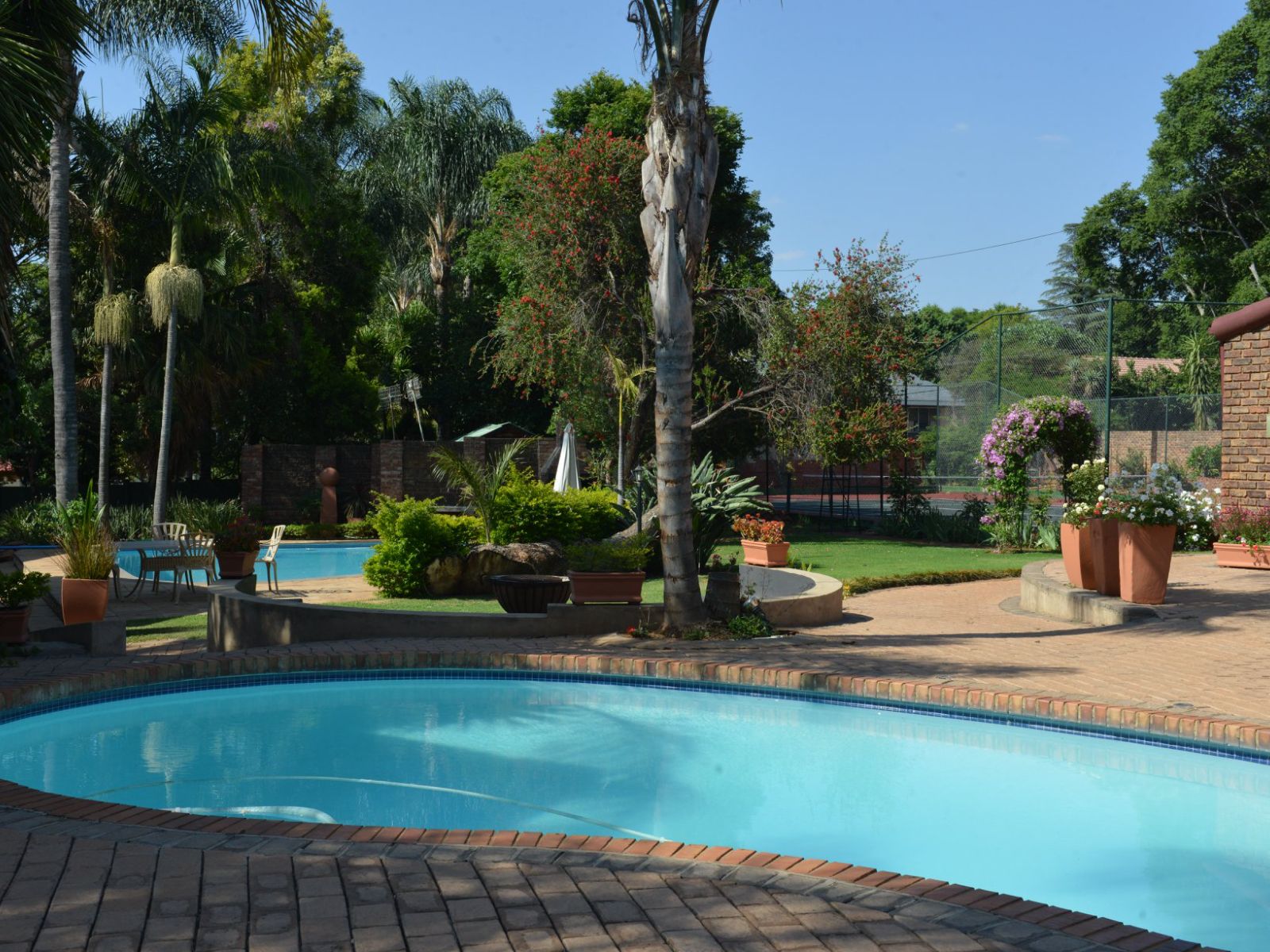 Rondreis Zuid-Afrika, Pretoria, Cornerstone Guest Lodge, zwembad