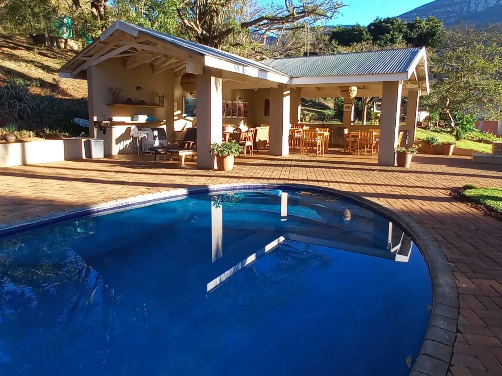 Rondreis Zuid- Afrika, Soutpansberg, Madi-a-Thava Mountain Lodge, zwembad