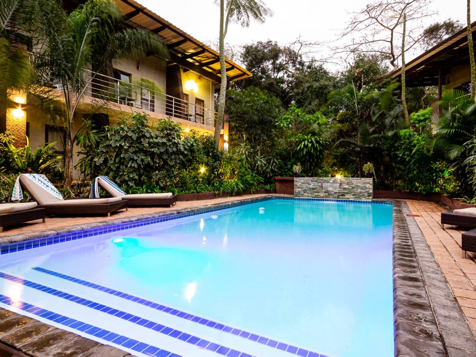 Rondreis Zuid-Afrika, St.Lucia,Forest Lodge, zwembad