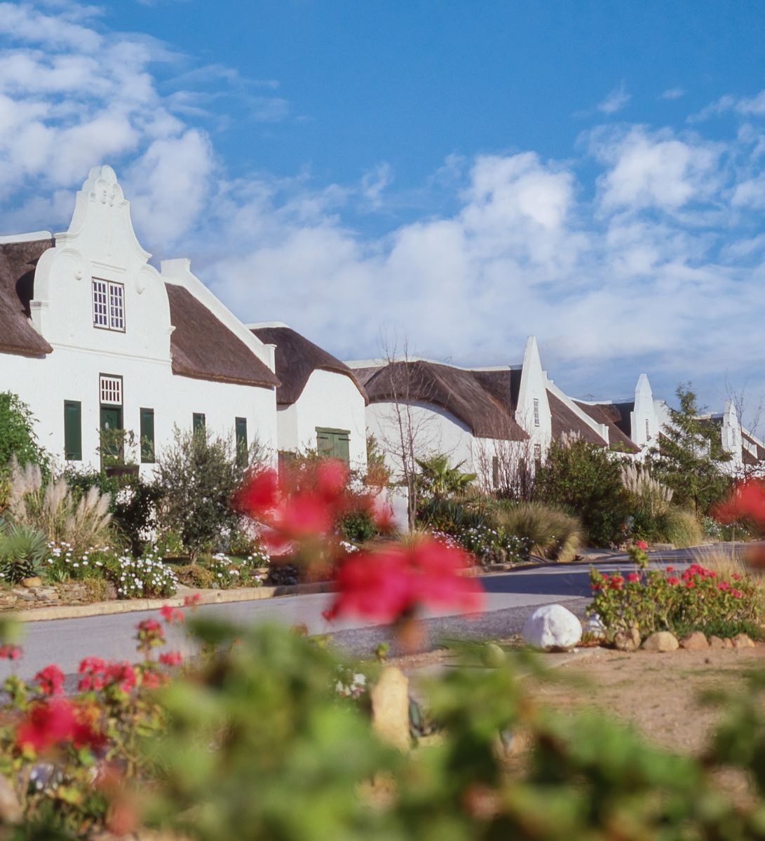 Rondreis Zuid-Afrika, Tulbagh, historische huizen gebouwd in Cape Dutch architectuur