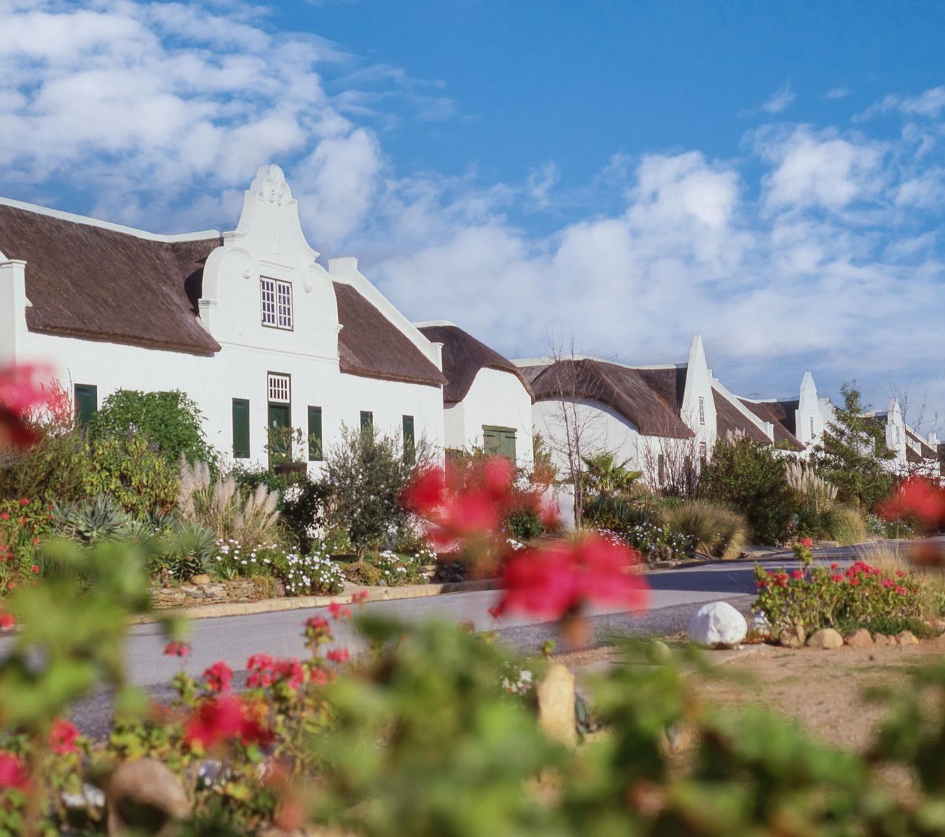 Rondreis Zuid-Afrika, Tulbagh, historische huizen gebouwd in Cape Dutch architectuur