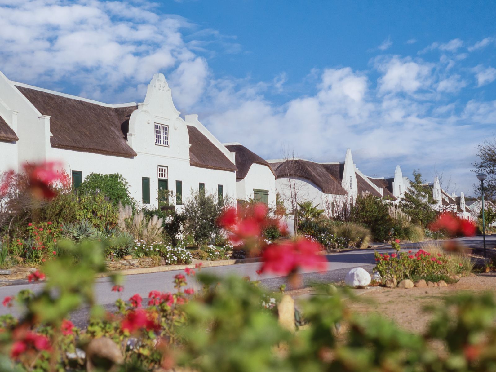 Rondreis Zuid-Afrika, Tulbagh, historische huizen gebouwd in Cape Dutch architectuur