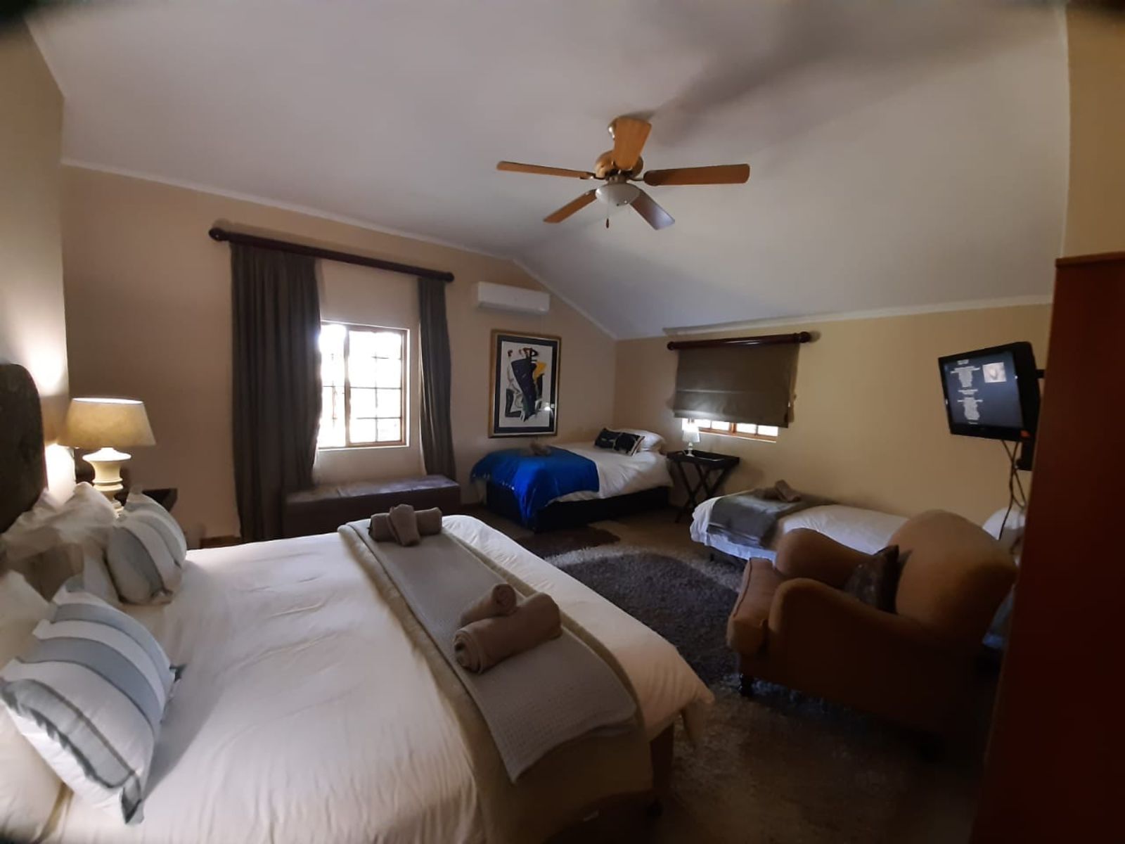 Rondreis Zuid-Afrika, Underberg, The Old Hatchery, slaapkamer