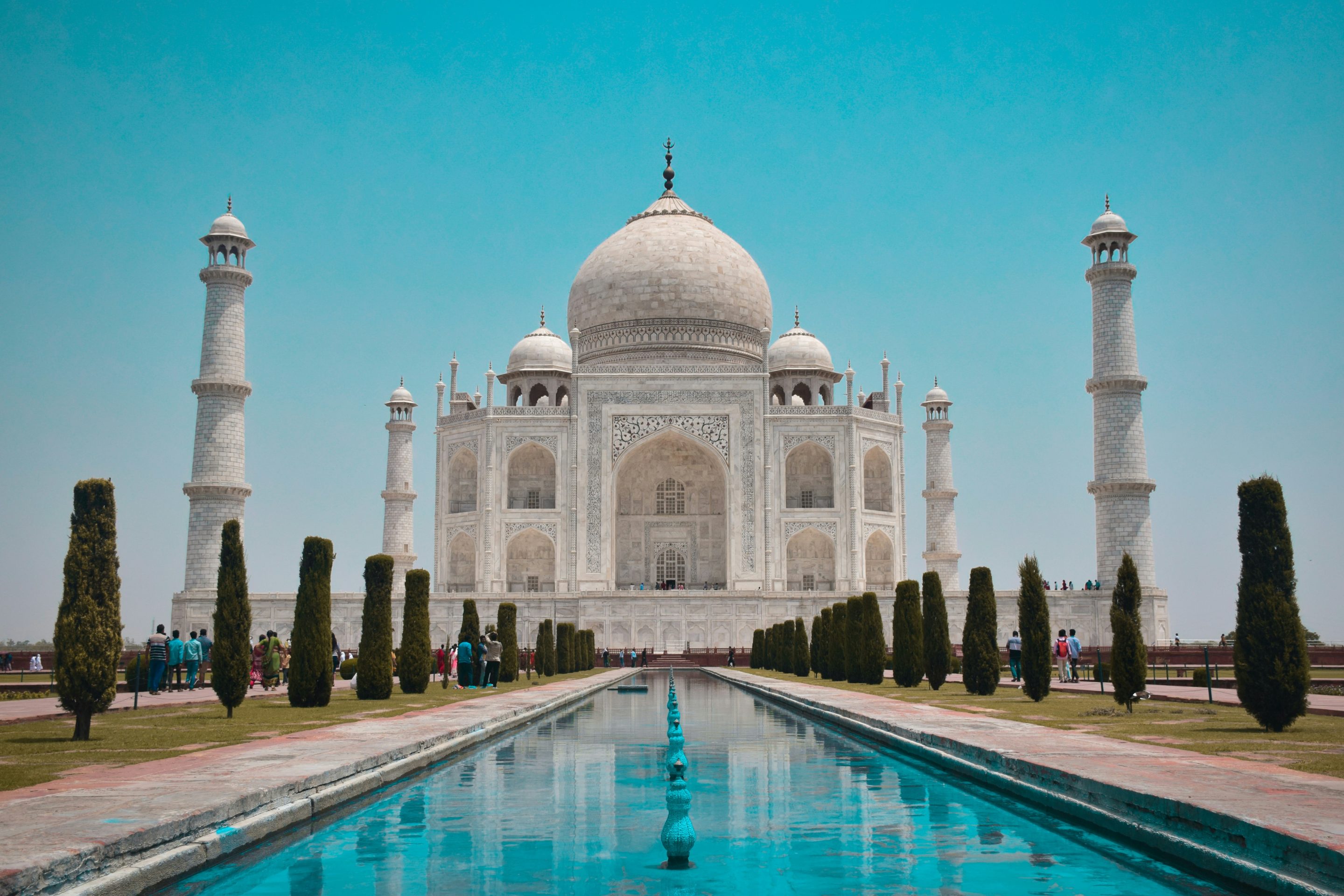 Een van de 7 wereldwonderen, Taj Mahal, Agra, India