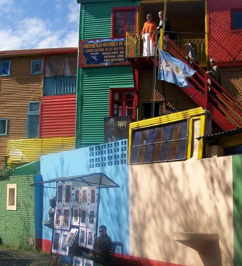 Rondreis Argentinië Buenos Aires gekleurde gebouwen in La Boca