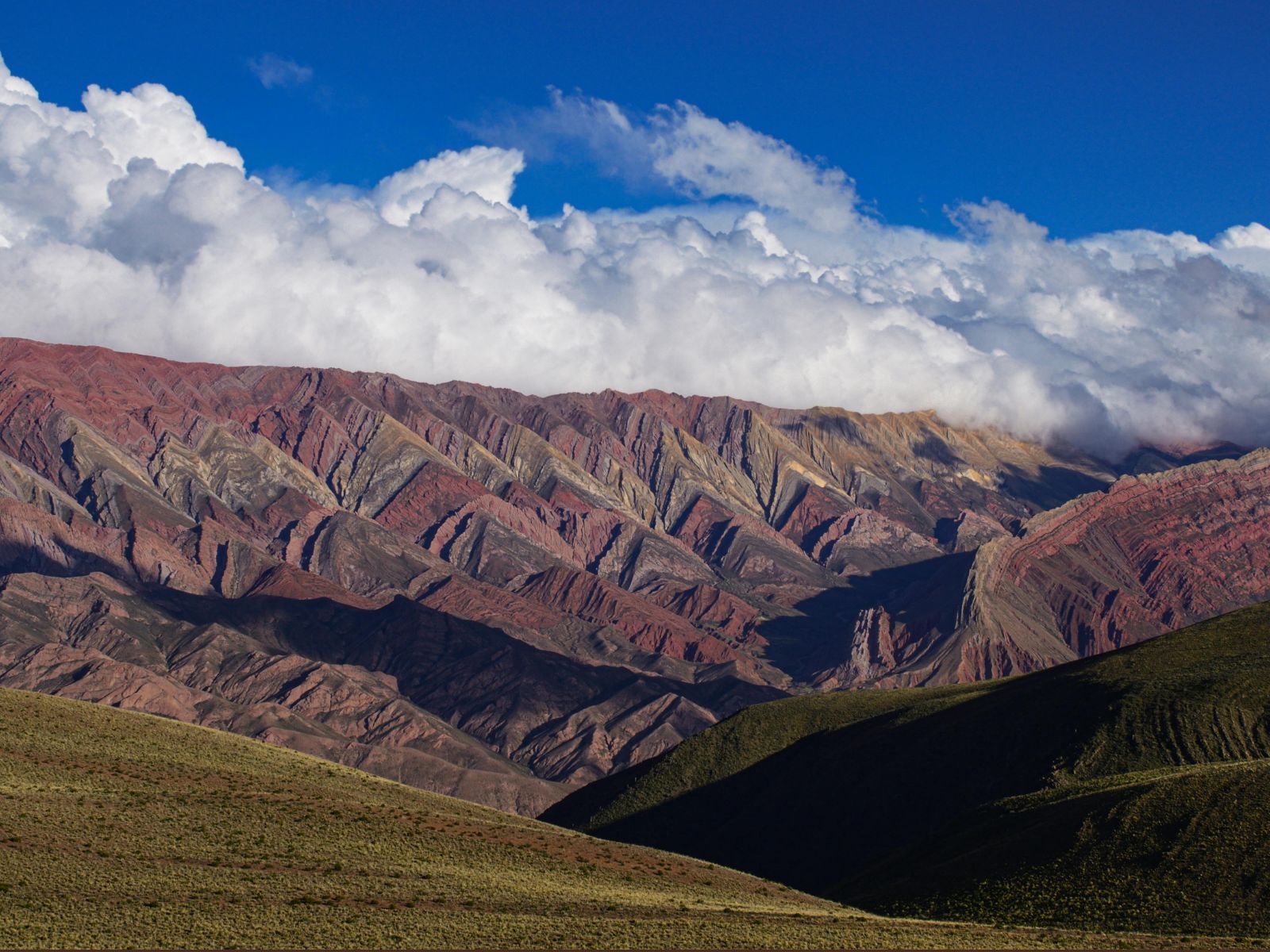 Argentinië, Quebrada de Humahuaca, heuvel van de 7 kleuren bergen