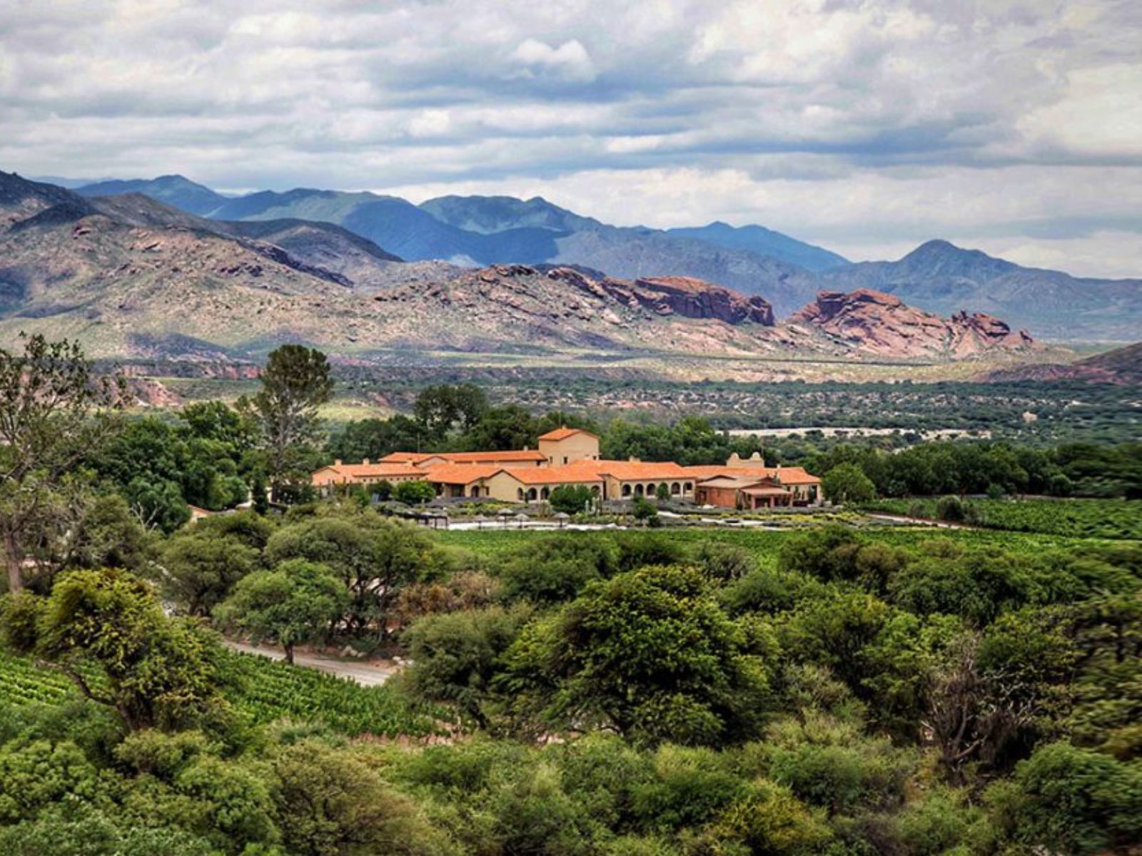 Rondreis Argentinië, Molinos, Bodega Colomé, overzicht omgeving