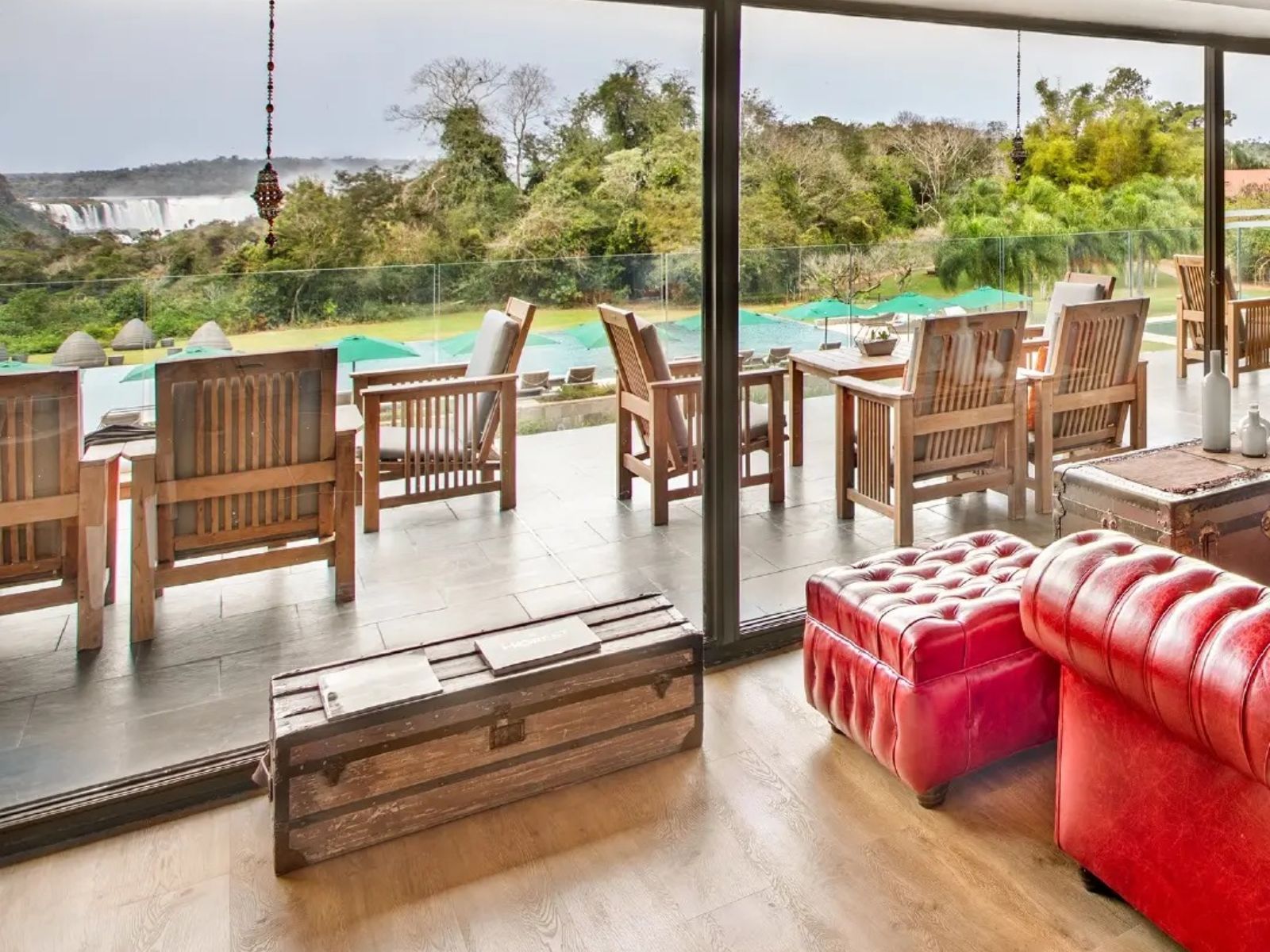 Rondreis Argentinië, Puerto Iguazu, Gran Melia Iguazu, terras