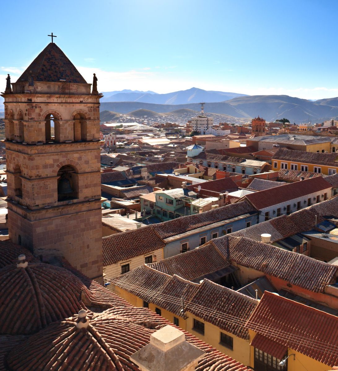 Rondreis Bolivia, Potosi, uitzicht op de stad