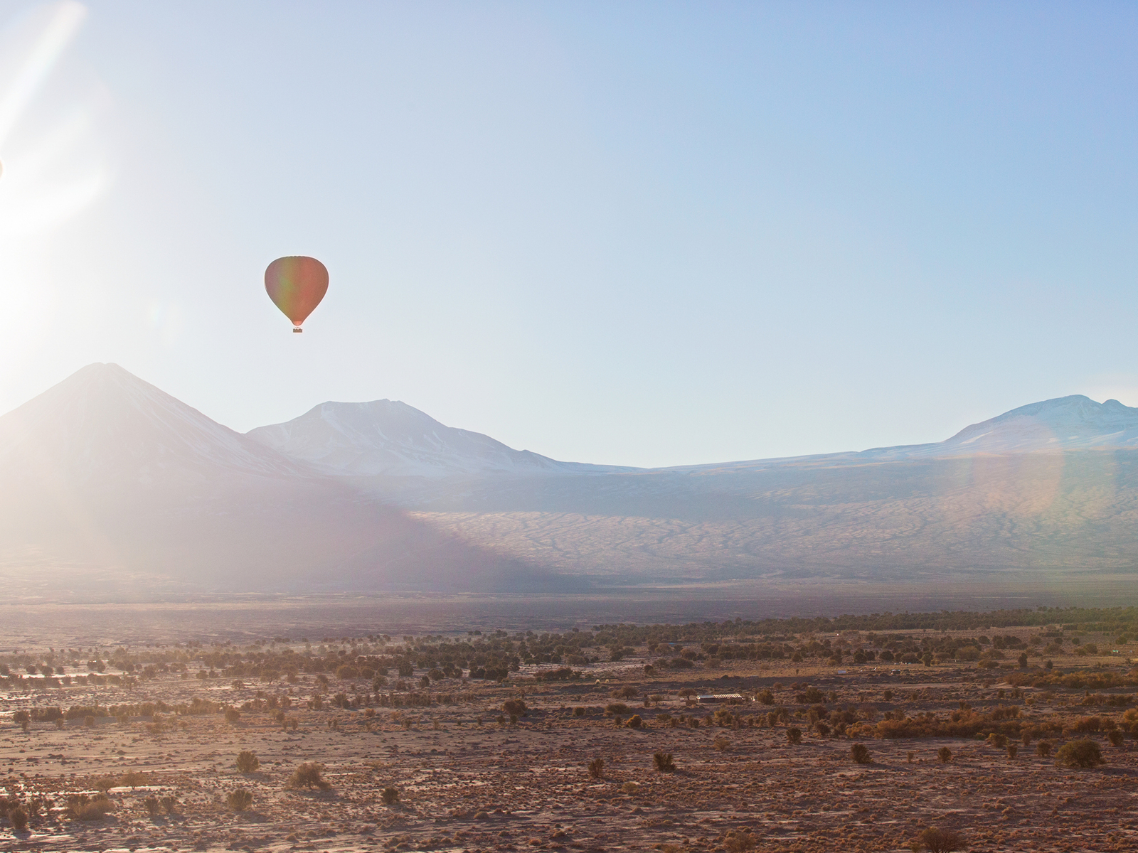 Rondreis Chili, Atacama, luchtballon boven de woestijn