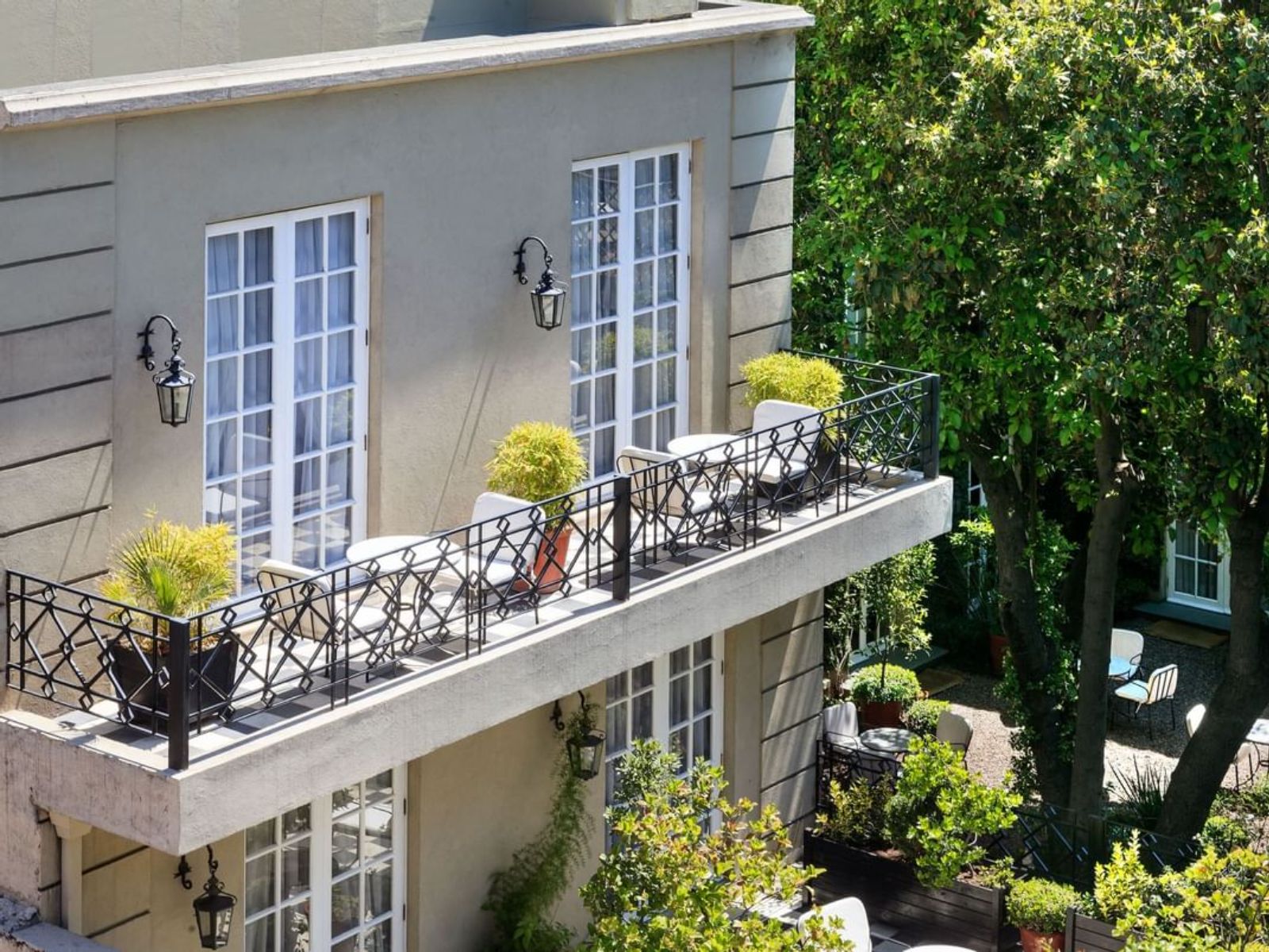 Rondreis Chili, Santiago de Chile, Le Reve, balkon
