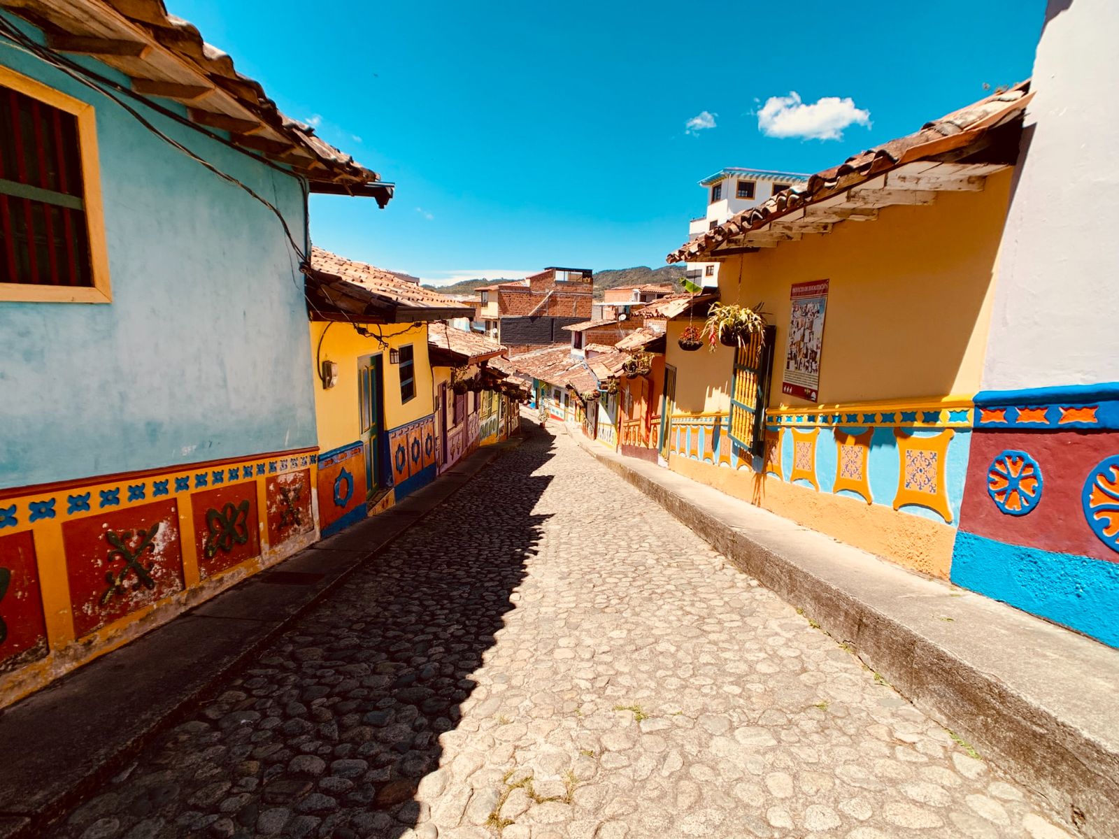 Rondreis Colombia, Guatapé, straatfoto