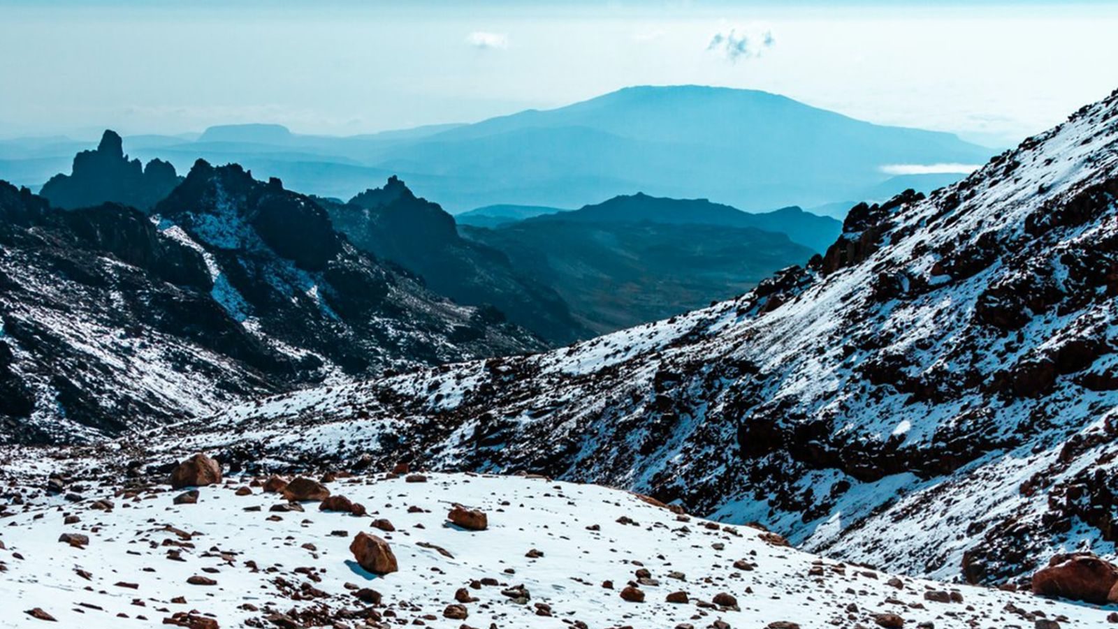 Rondreis Kenia, Mount Kenia, Sneeuw