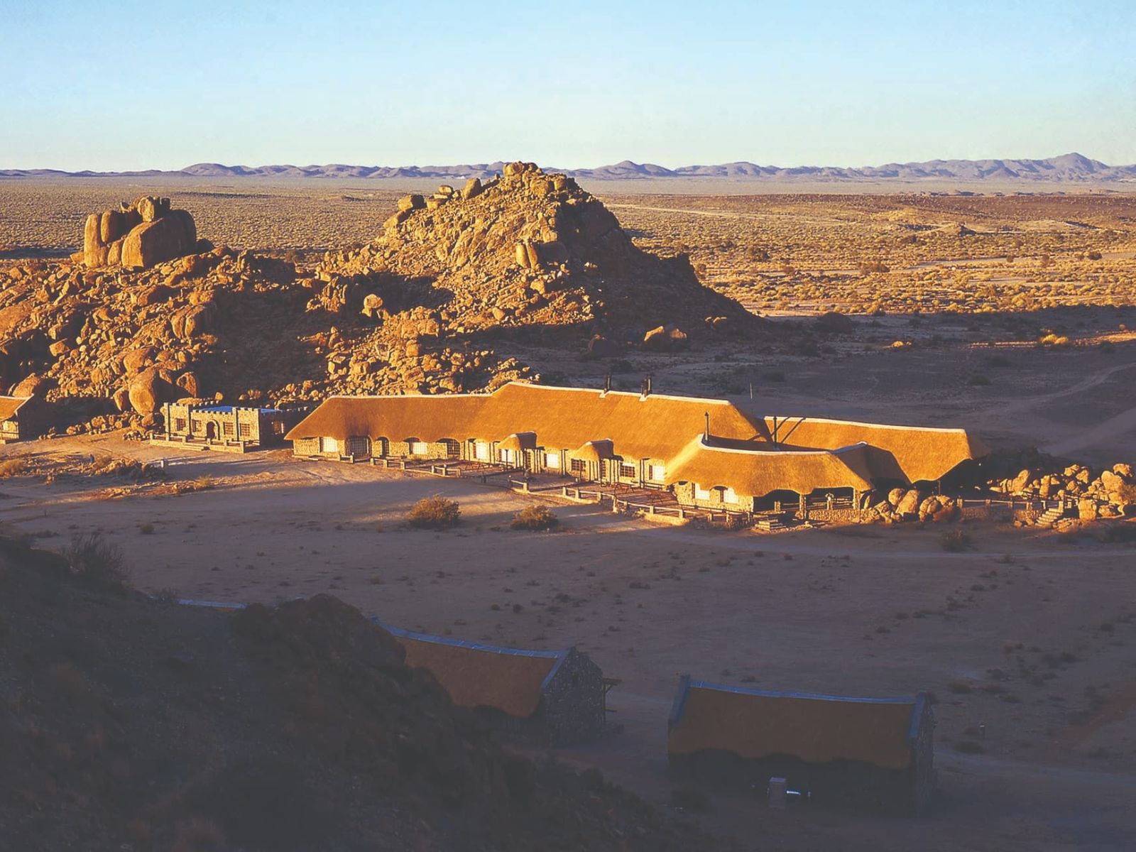 Rondreis Namibië, Fish River Canyon, Canyon Village, bovenaanzicht Canyon Village