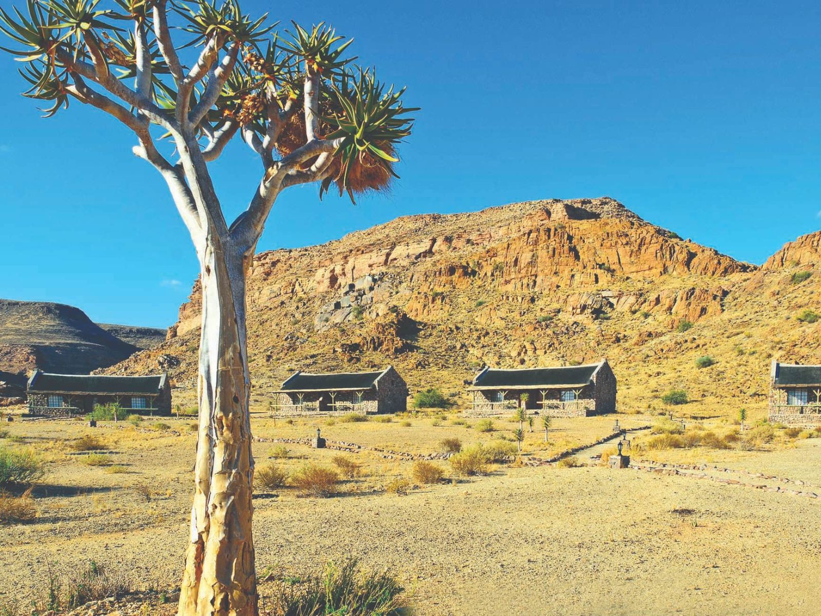 Rondreis Namibië, Fish River Canyon, Canyon Village, buitenaanzicht lodges