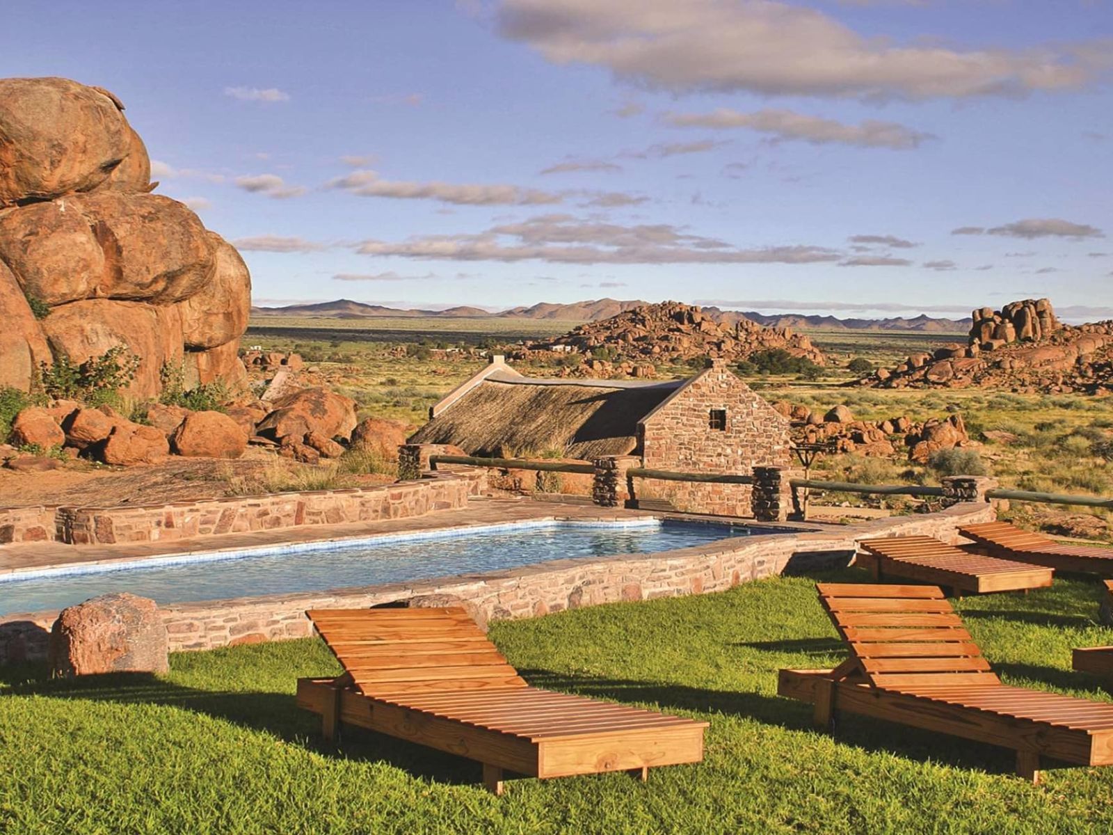 Rondreis Namibië, Fish River Canyon, Canyon Village, zwembad