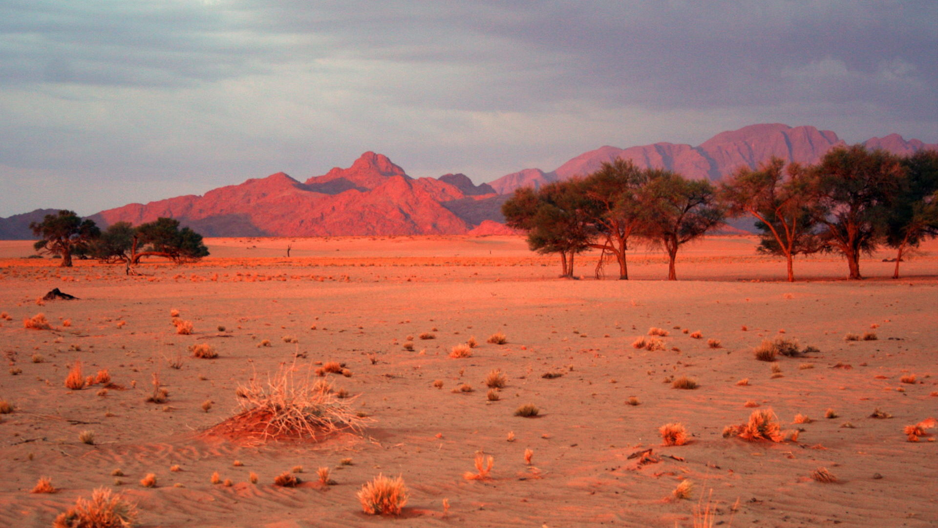 Rondreis Namibië, Sossusvlei lodge zonsondergang