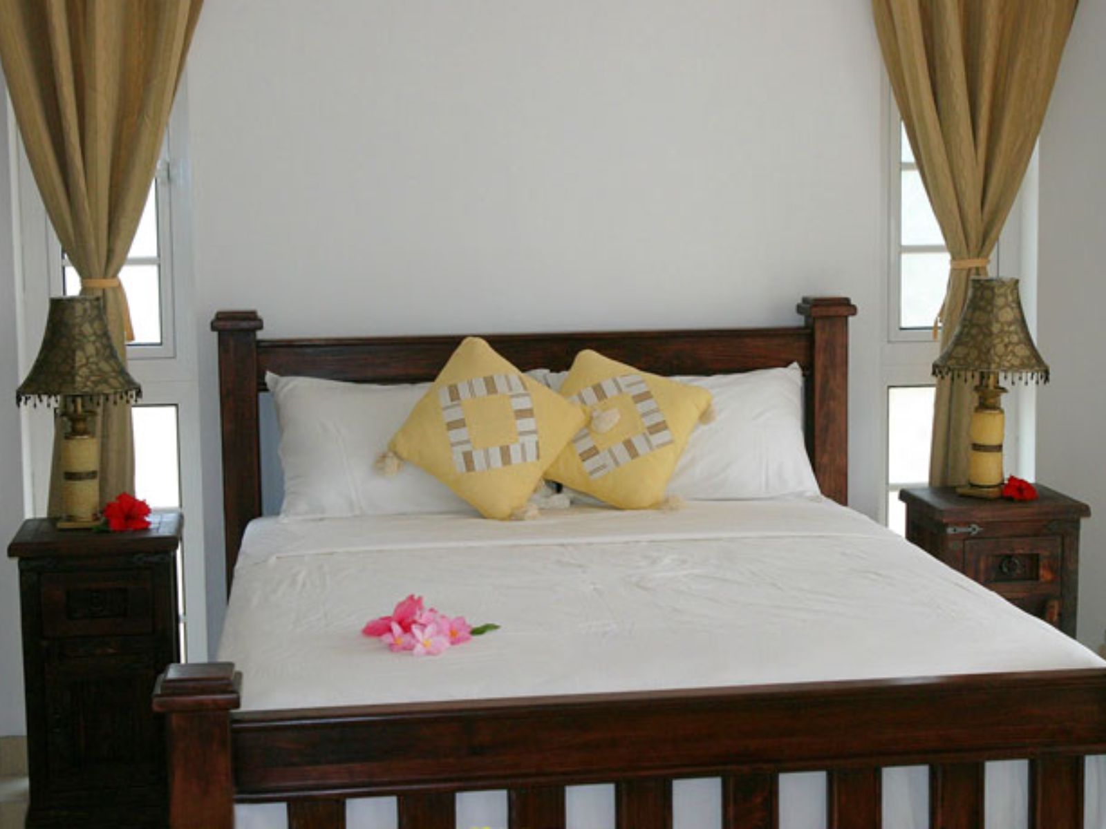 Rondreis Seychellen, Mahé, Bord Mer Villa, tweepersoonsbed
