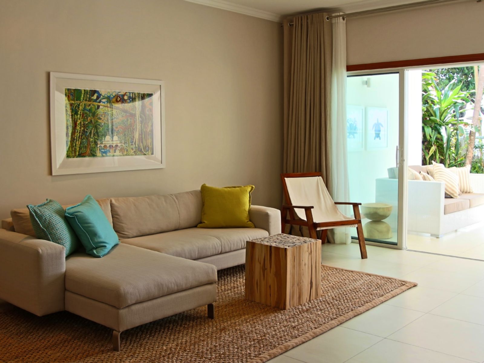 Rondreis Seychellen, Mahé, Sables d'Or Luxury Apartments, woonruimte
