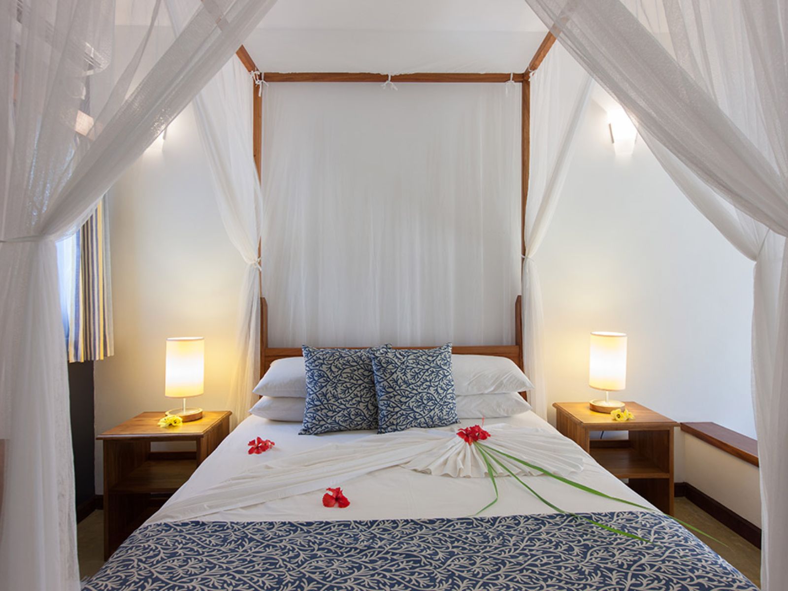 Rondreis Seychellen, Praslin, L'Hirondelle Self Catering Guesthouse, tweepersoonsbed