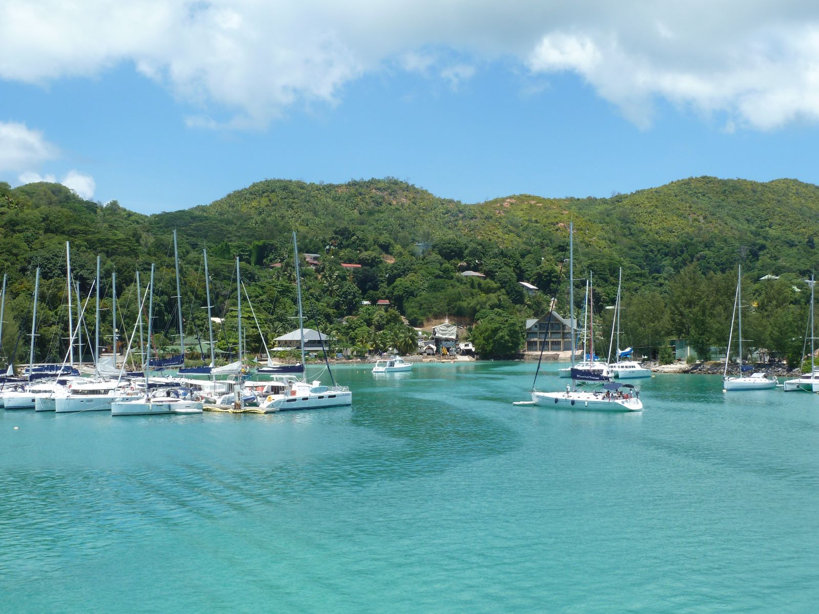 Rondreis Seychellen, Praslin, zeilboten