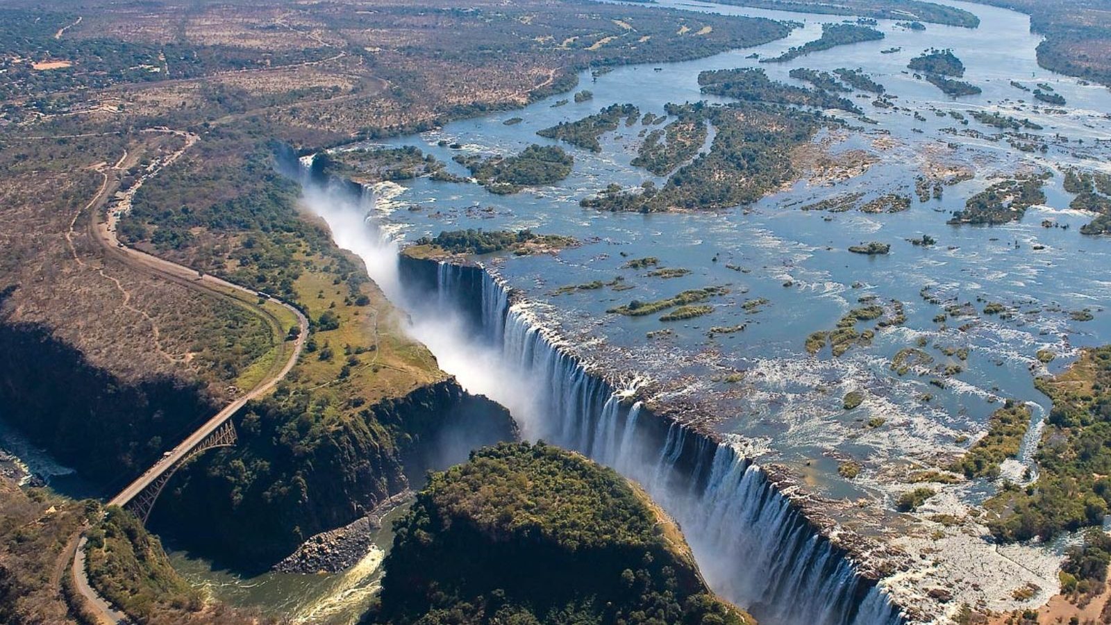 Rondreis Zimbabwe, Victoria falls, bovenaanzicht