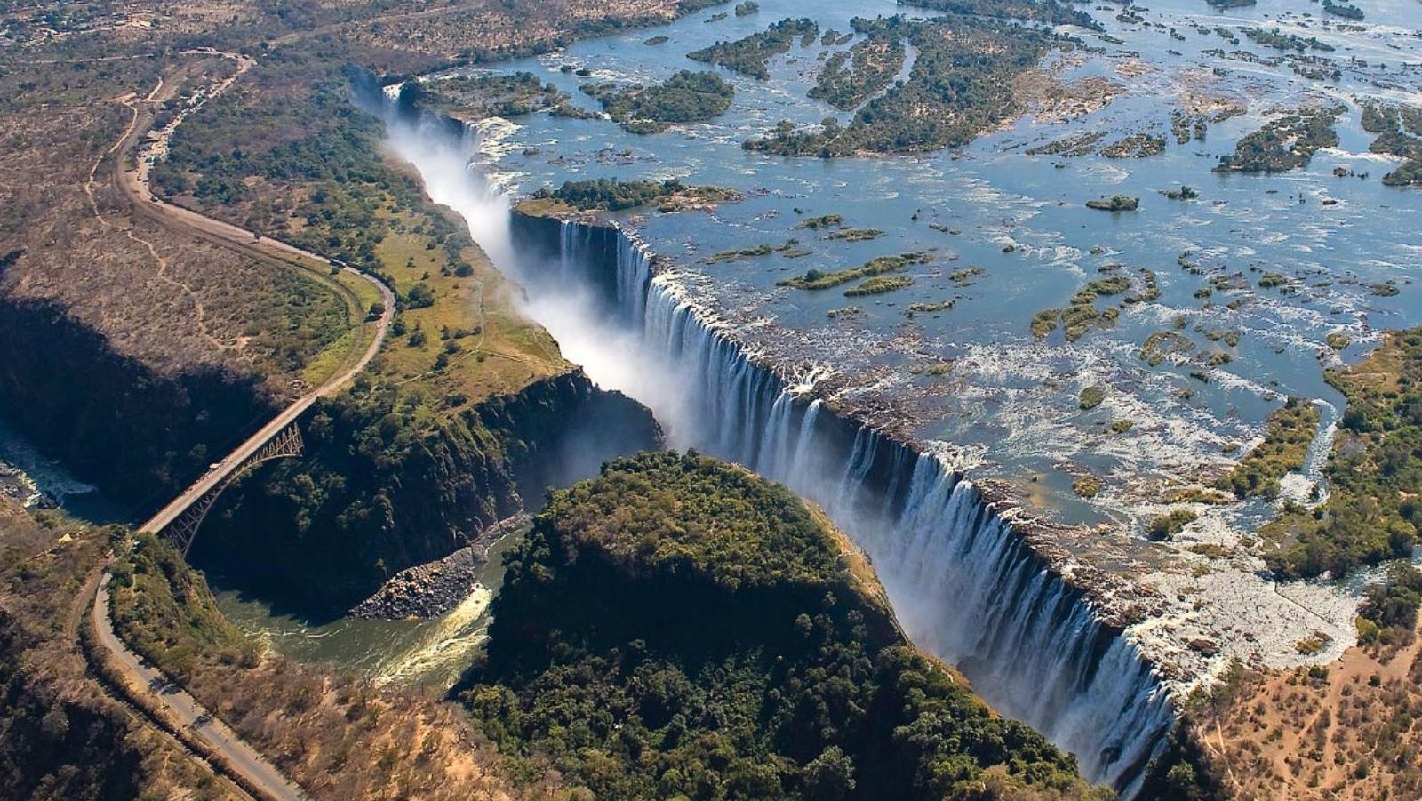 Rondreis Zimbabwe, Victoria falls, bovenaanzicht