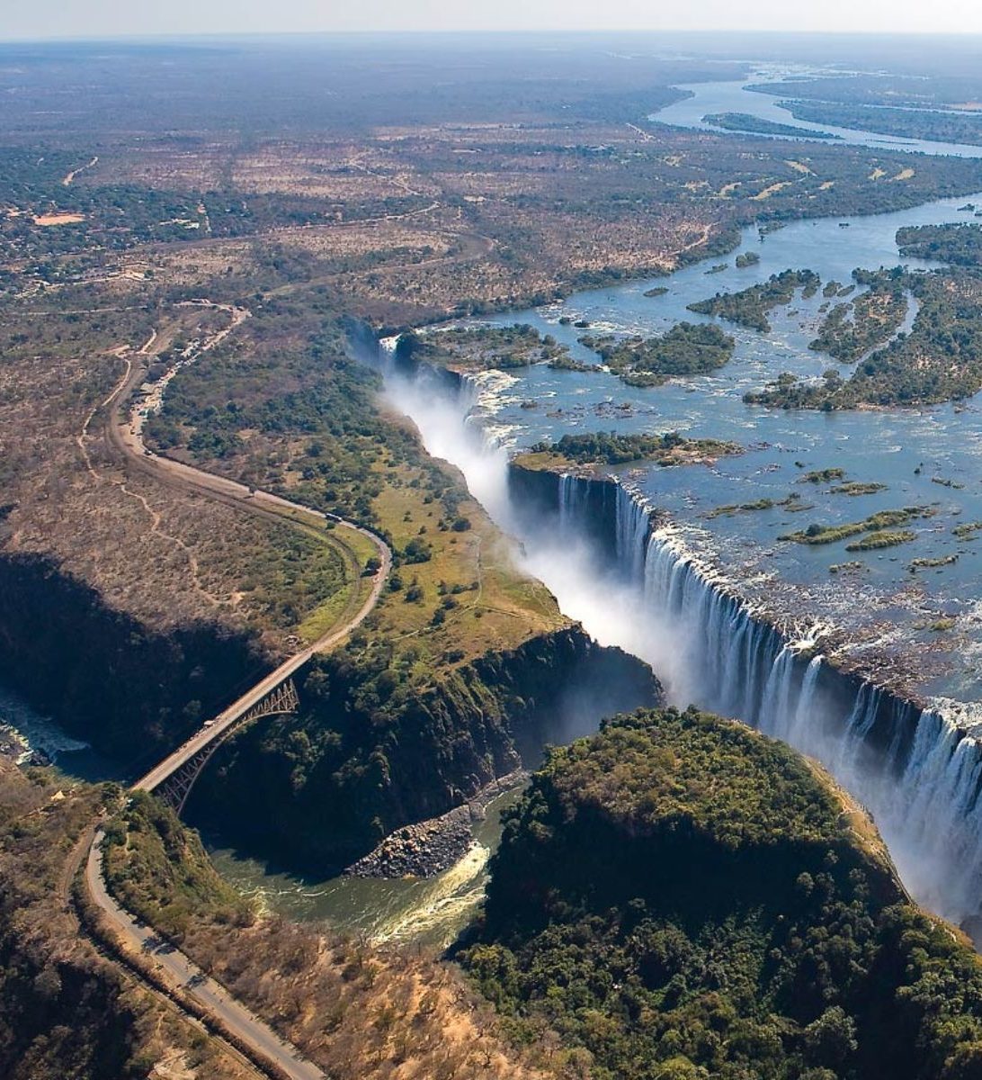 Rondreis Zimbabwe, Victoria falls, bovenaanzicht