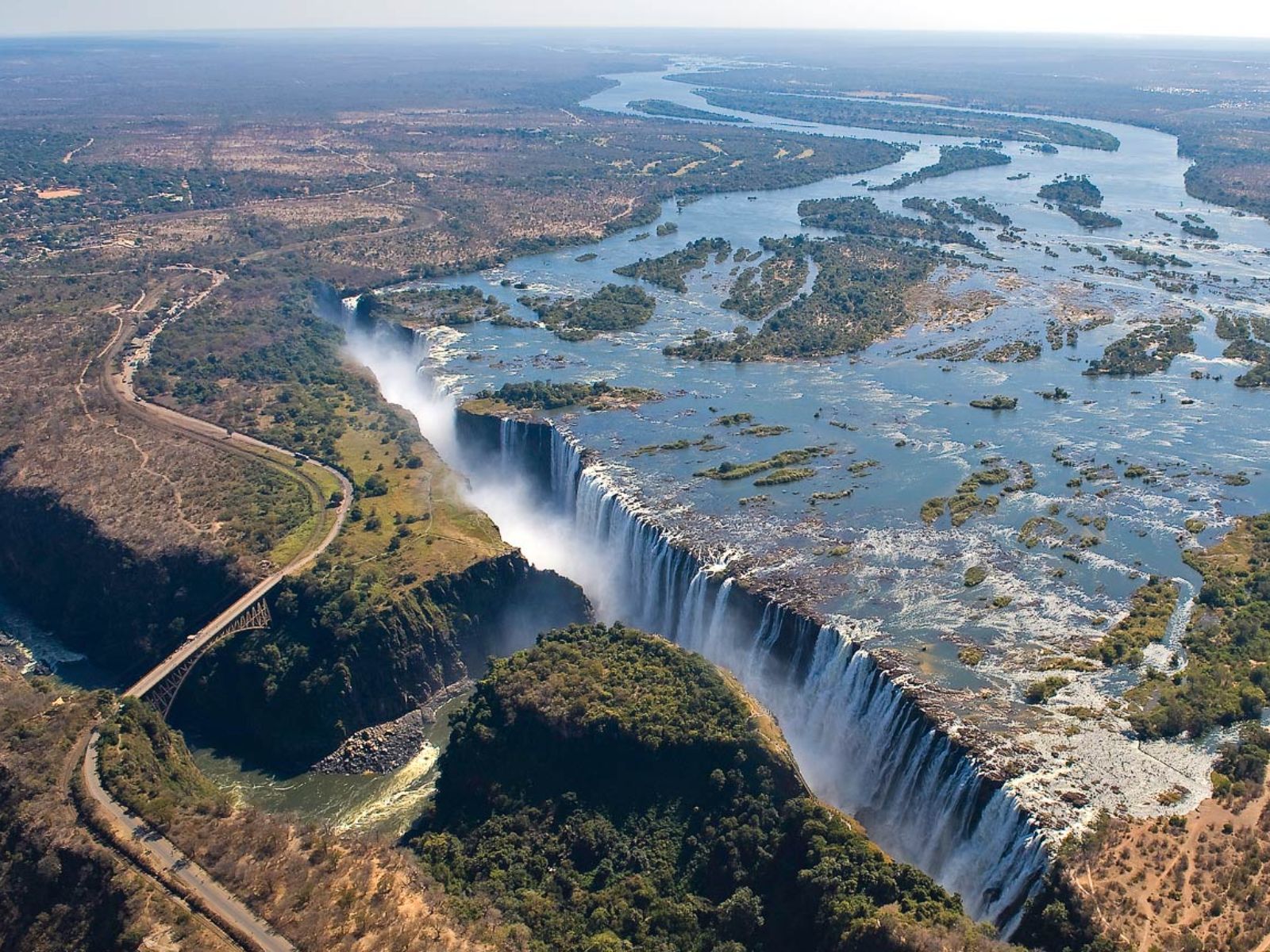 Rondreis Zimbabwe, Victoria falls, bovenaanzicht