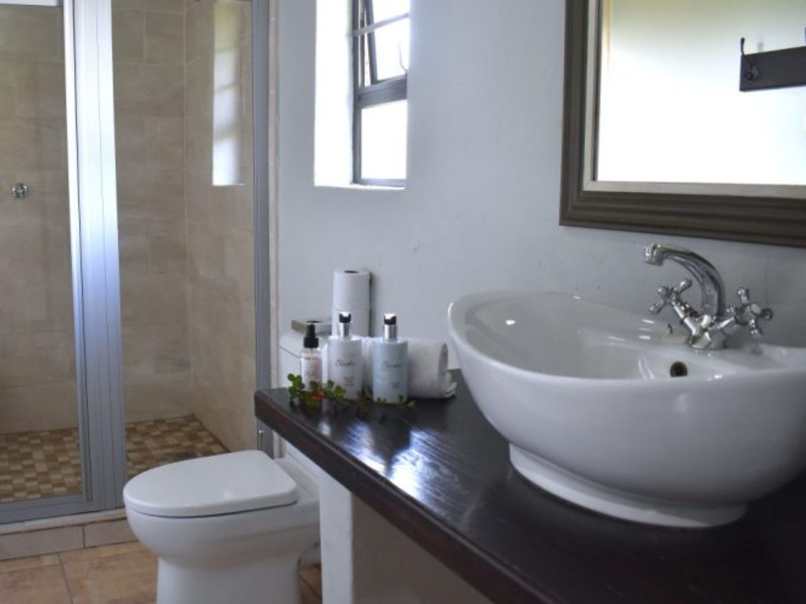 Rondreis Zuid-Afrika, Addo, Chrislin African Lodge, badkamer
