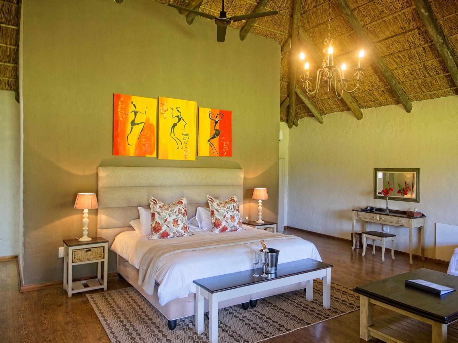 Rondreis Zuid-Afrika, Addo, Chrislin African Lodge, slaapkamer