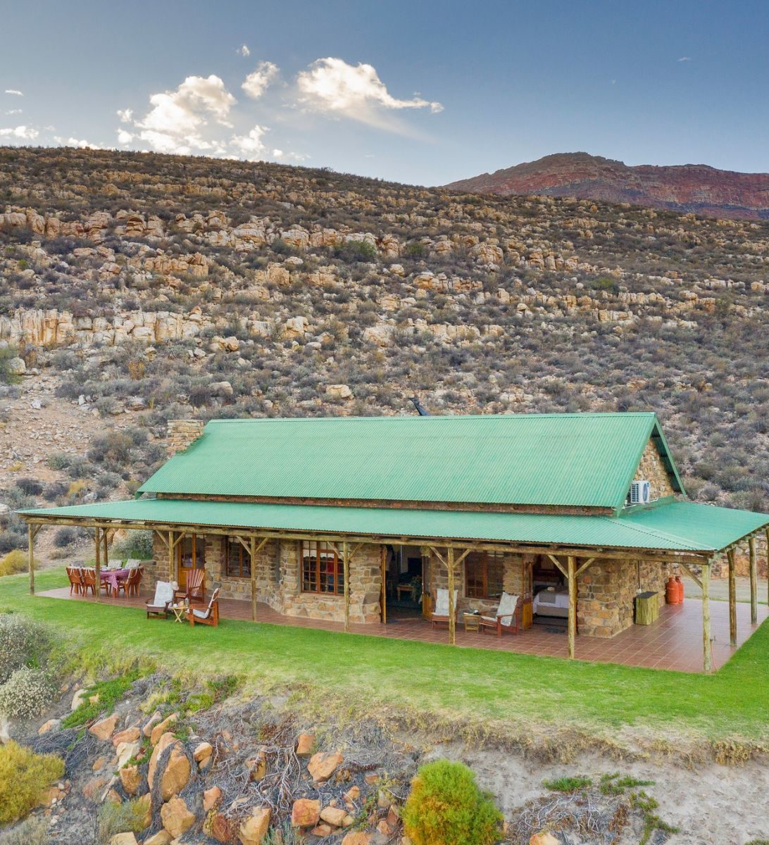 Rondreis Zuid-Afrika, Cederberg, Mount Ceder, buitenaanzicht lodge