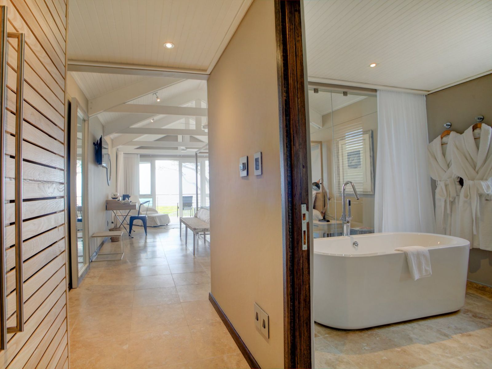 Rondreis Zuid-Afrika, Hermanus, Abalone Lodges, badkamer