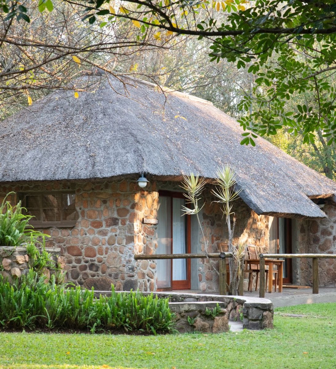Rondreis Zuid-Afrika, Hoedspruit, Blyde River Wilderness lodge, buitenaanzicht lodge