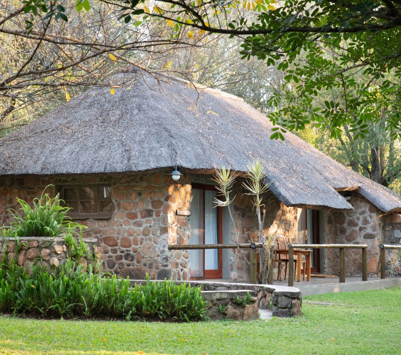 Rondreis Zuid-Afrika, Hoedspruit, Blyde River Wilderness lodge, buitenaanzicht lodge
